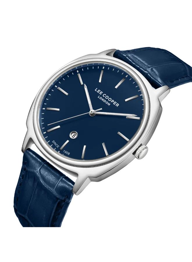 لي كوبر ساعة جلد رجالية تناظرية . -  مم